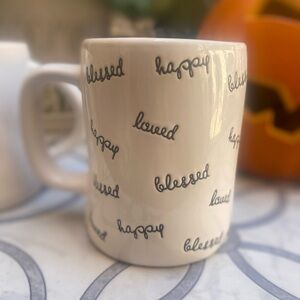 Rae Dunn White Mug with Inspirational Words